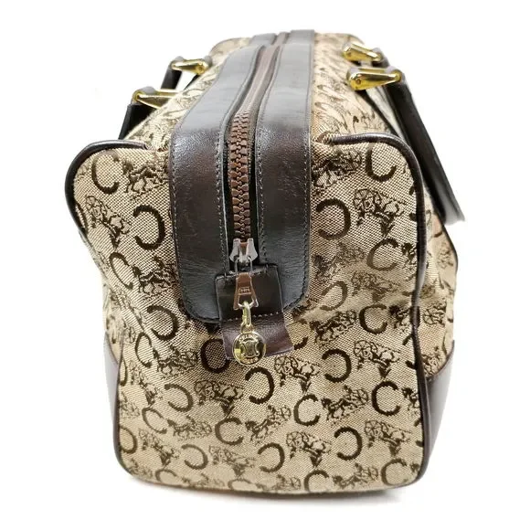 Celine Hand Bag Brown Canvas #72189C76 - Picture 3 of 9